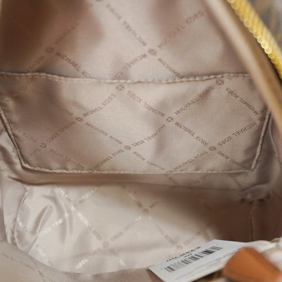 Michael Kors Erin MINI backpack PVC MK Brown - Picture 8 of 10